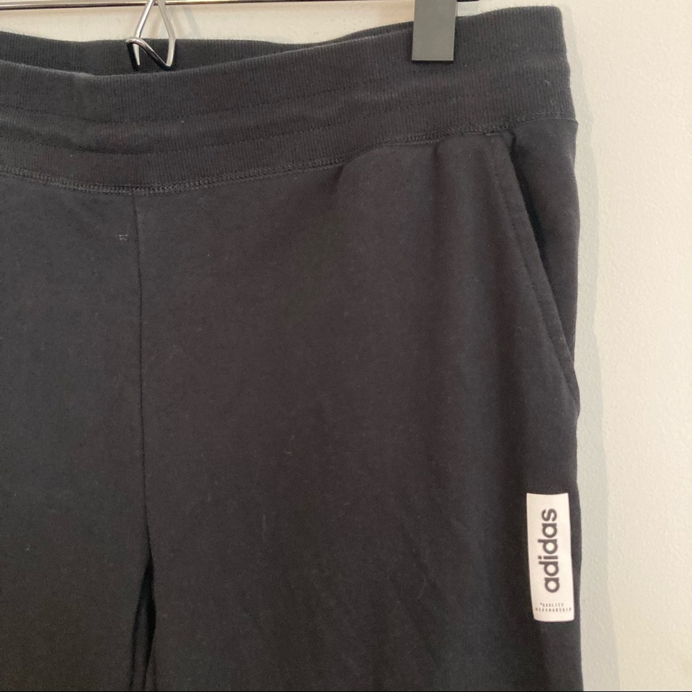 Adidas Brilliant Basics Black Track Pants Joggers Large - Picture 5 of 13